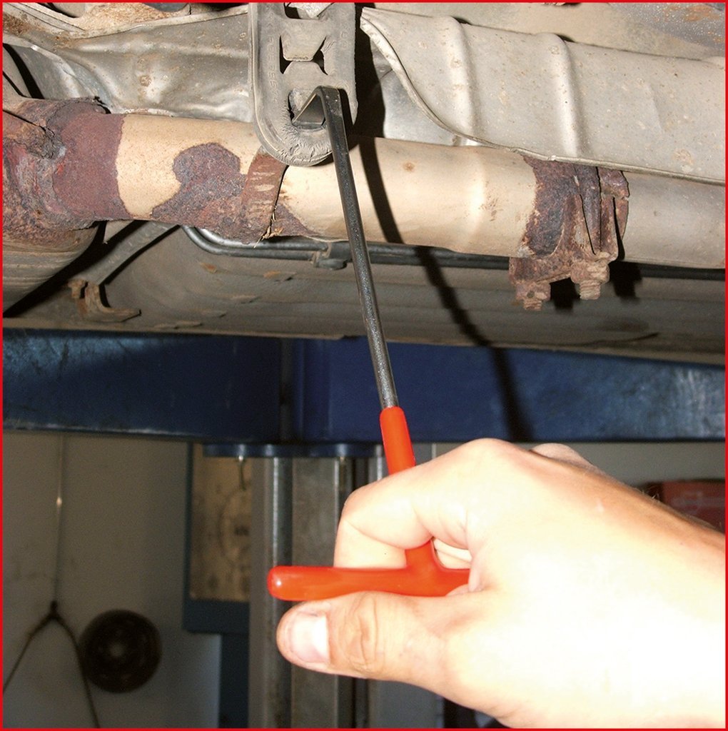 Exhaust Hook Tool - Heavy Duty Rubber Mounting Removal Tool for Auto Repair & DIY Mechanics - Perfect for Exhaust System Maintenance & Installation