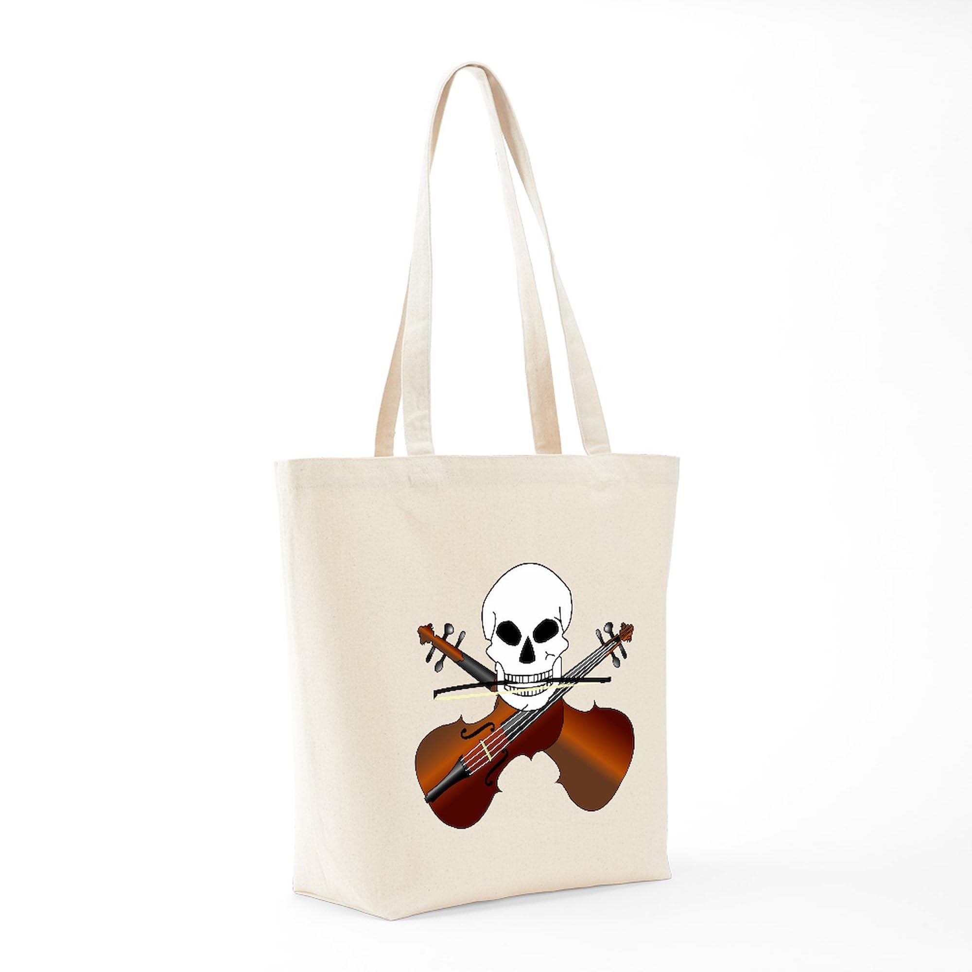 Violin Master Tote Bag - Natural Canvas Reusable Shopping Bag for Music Lovers | Perfect for Groceries, Books & Music Accessories