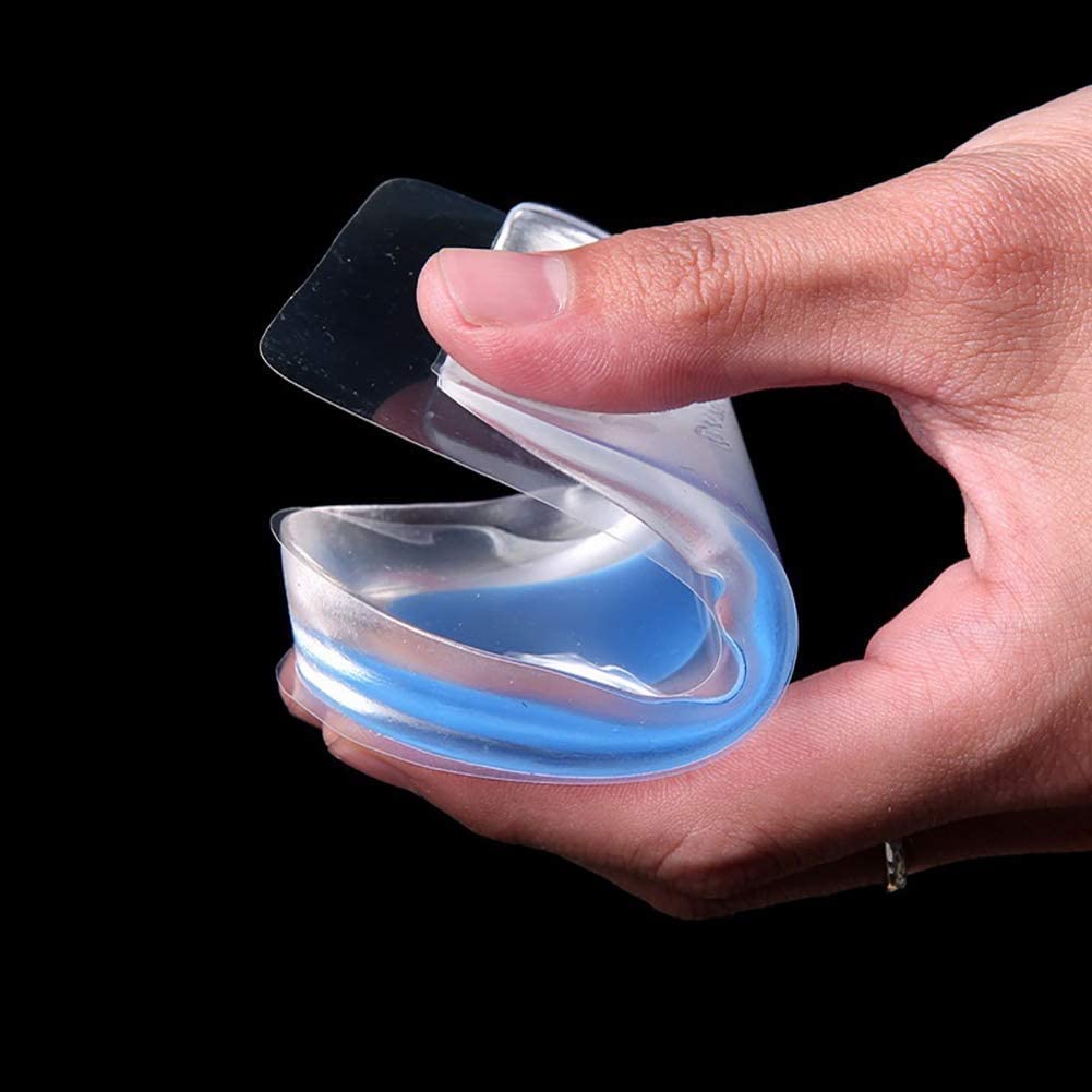 VARiSTY Medical Grade Silicone Gel Heel Cups - Orthotic Shoe Inserts for Plantar Fasciitis, Bone Spurs, Heel & Achilles Pain Relief - Blue (Perfect for Running, Walking & Everyday Comfort)