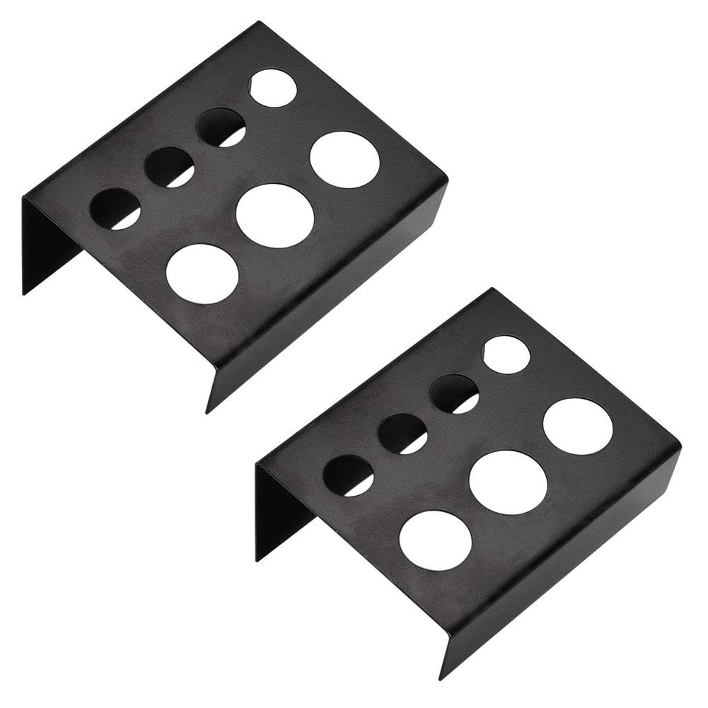 2 Pack Black Tattoo Ink Cup Holder with 7 Holes - Professional Tattoo Pigment Holder Stand for Tattoo Machine & Pen - Durable Tattoo Ink Cap Organizer for Artists & Tattoo Studio Use