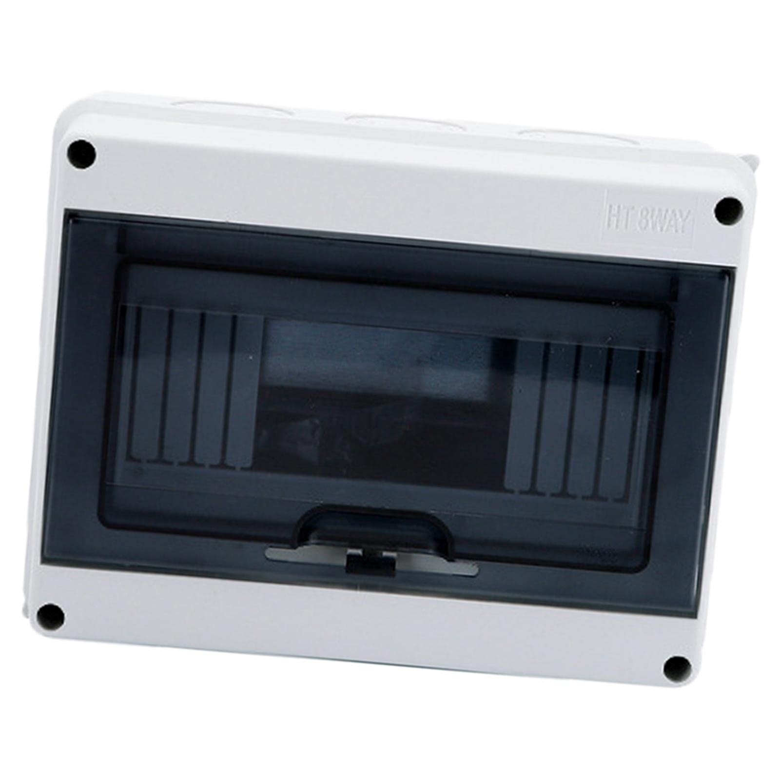 Almencla 8-Way Waterproof Plastic Junction Box with Transparent Lid - Electronic Switching Power Supply & Distribution Box for Outdoor, Home & Industrial Use