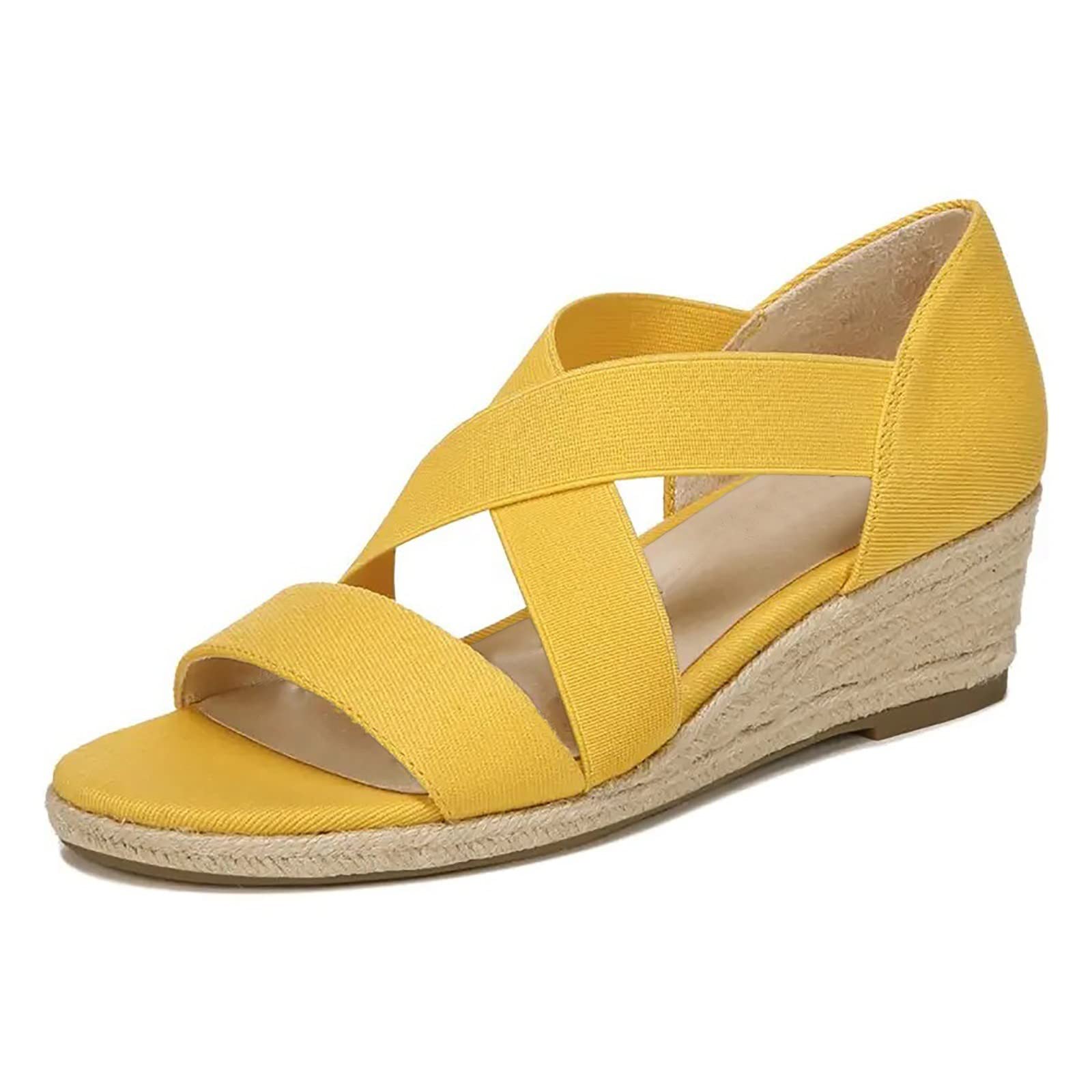 Women's Fashion Peep Toe Wedge Sandals for Spring & Summer | Casual Slope Heel Shoes for Walking, Beach & Outdoor Activities