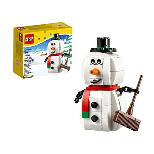 LEGO Snowman Christmas Box Set 40093 - Holiday Building Toy for Kids & Adults, Festive Winter Decor for Home & Office