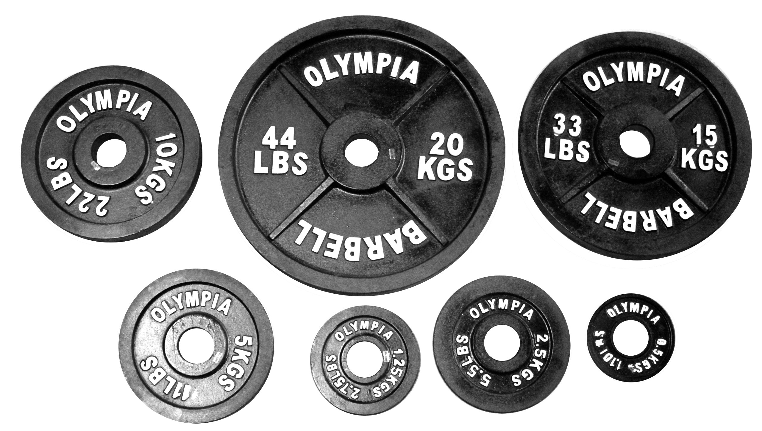 Premium Olympic Weight Plates Set - 0.5kg to 20kg (1.1lb to 44lb) - Ader Professional Gym Plates for CrossFit, Powerlifting & Home Workouts