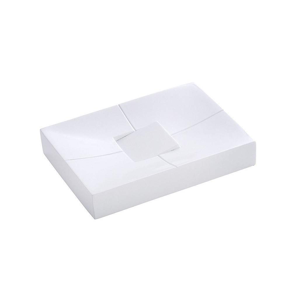 White Houston Soap Dish by Wenko - Bathroom Organizer for Showers & Sinks