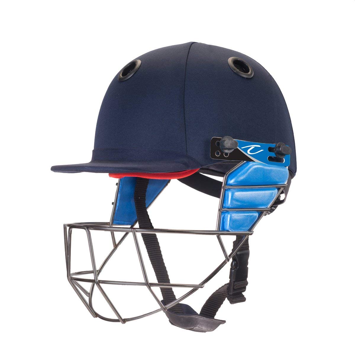 Forma Test Plus Adult Cricket Helmet with Stainless Steel Grill - Lightweight Protective Headgear for Cricket Players - Perfect for Practice & Matches