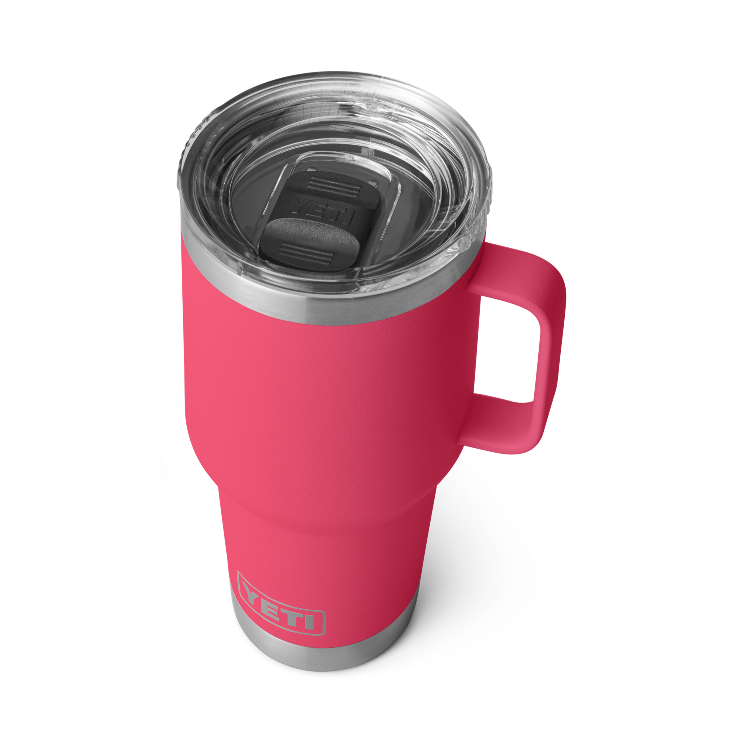 30 oz Rambler Travel Mug - Insulated Stainless Steel Tumbler with Lid, Bimini Pink - Perfect for Coffee, Tea & Cold Drinks On The Go, Office, Camping & Travel