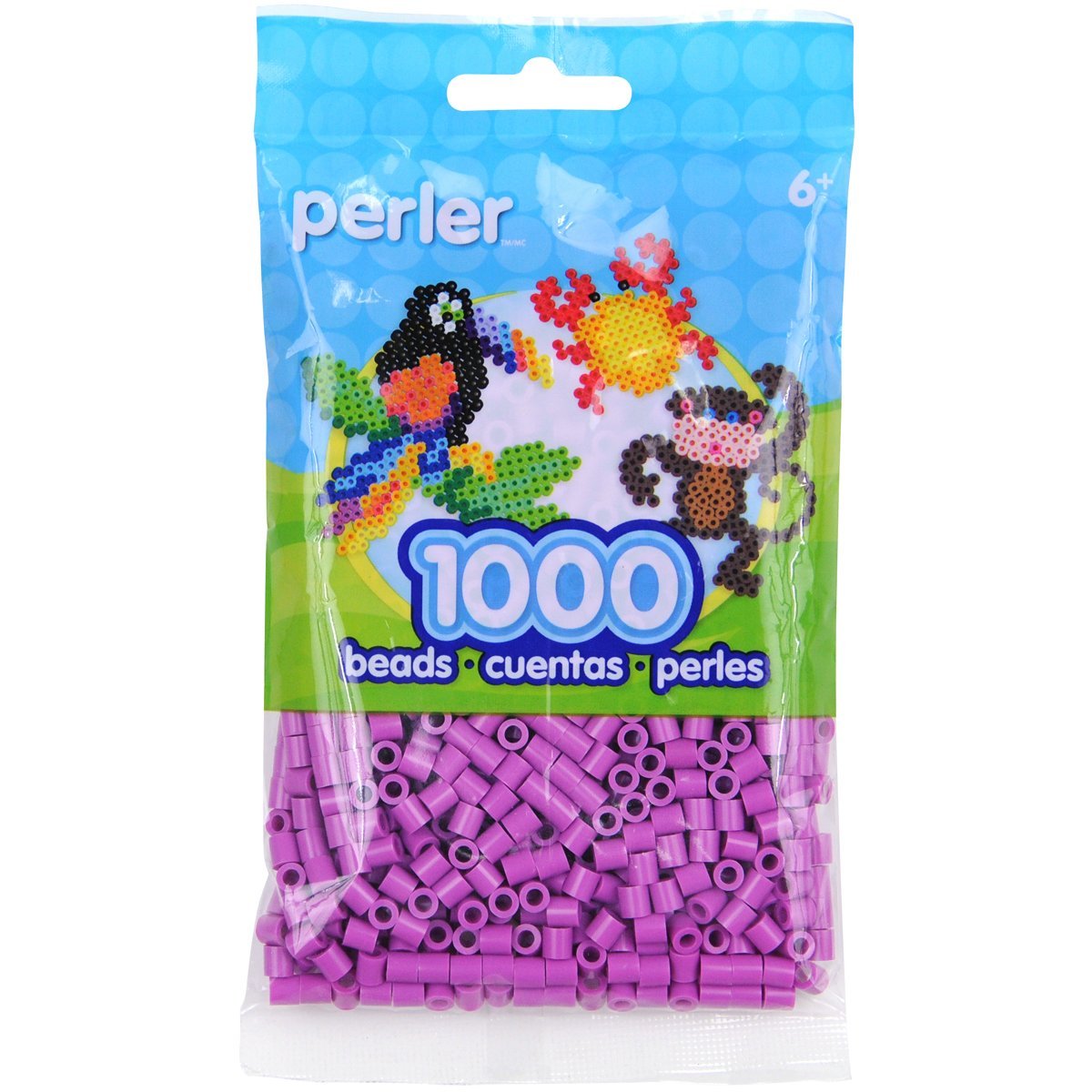 1000pcs Plum Purple Perler Beads for DIY Crafts - Fuse Beads Kit for Jewelry Making, Keychains & Home Decor (Perfect for Kids Art Projects & Party Favors)