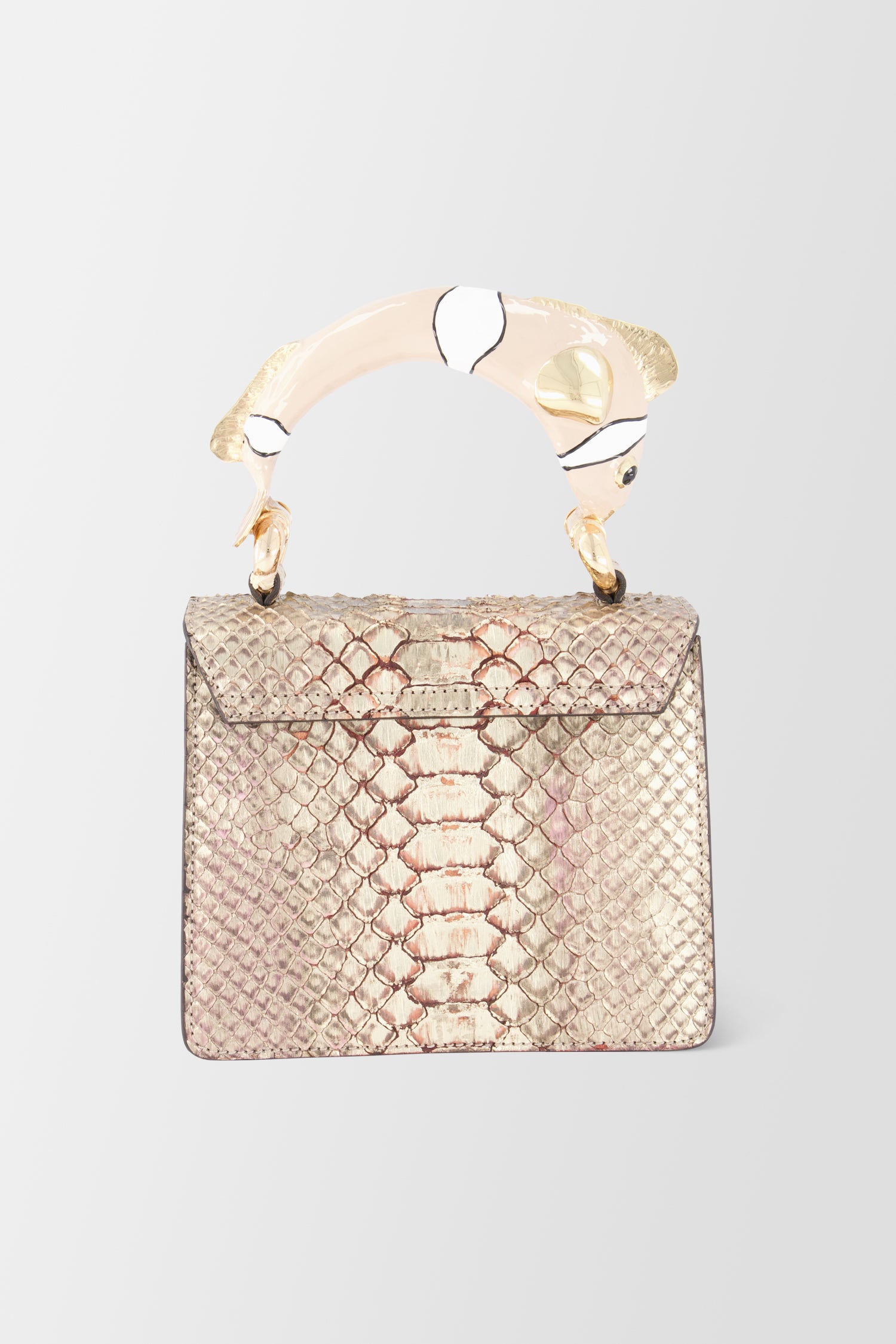 Krenoir Beige Fish Mini Kandie Handbag - Stylish Women's Crossbody Purse for Casual Outings, Date Nights & Travel Accessories
