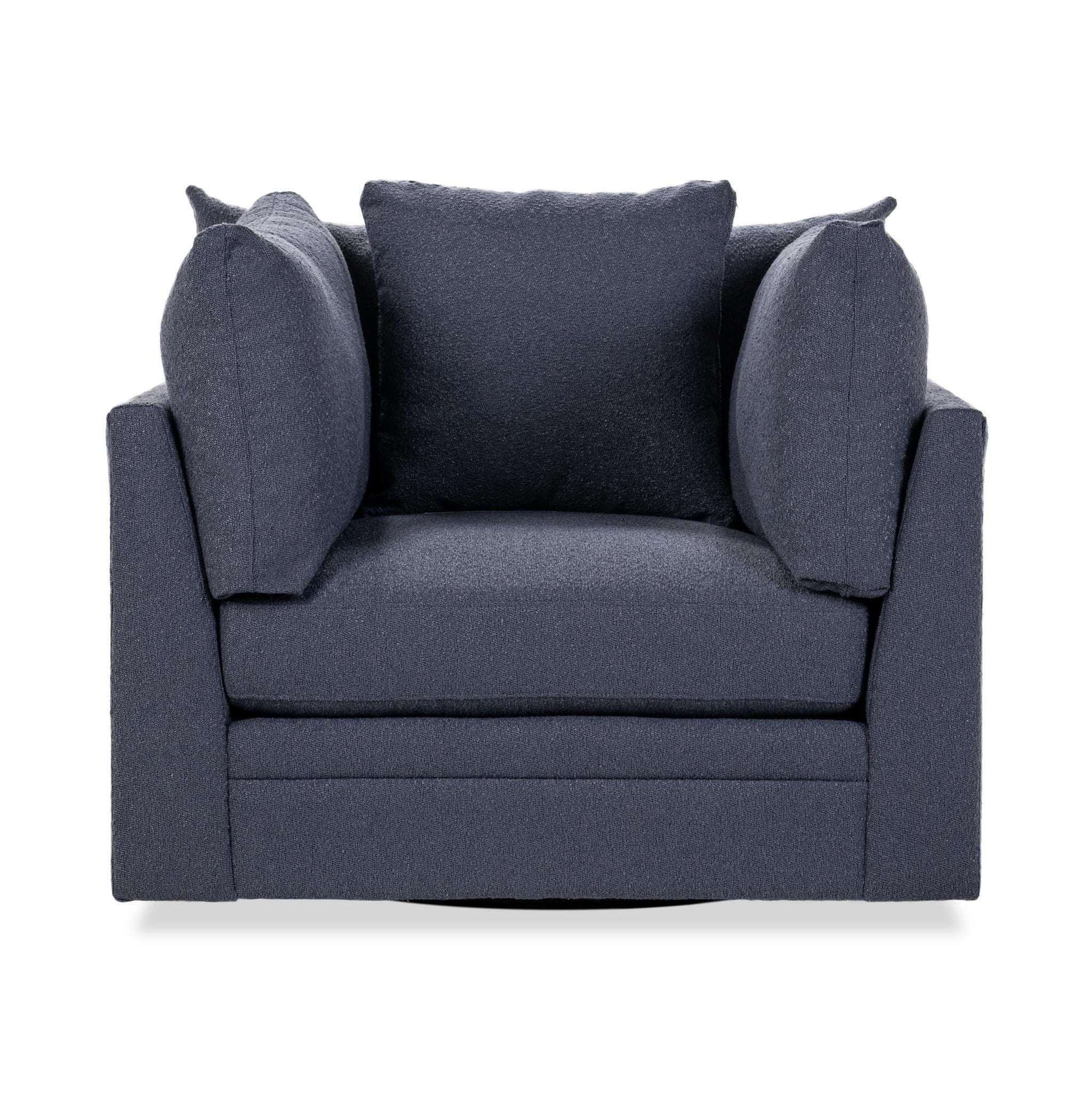 Audrey Upholstered Swivel Chair - Modern Velvet Accent Chair with 360° Rotation for Living Room, Bedroom, or Office - Comfortable Lounge Chair for Relaxing and Reading