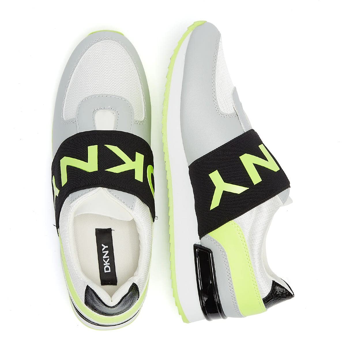 DKNY Cara Lace Up Women's Silver Sneakers - Fashionable Comfort Shoes for Walking, Running & Casual Wear | Perfect for Workouts, Travel & Everyday Style