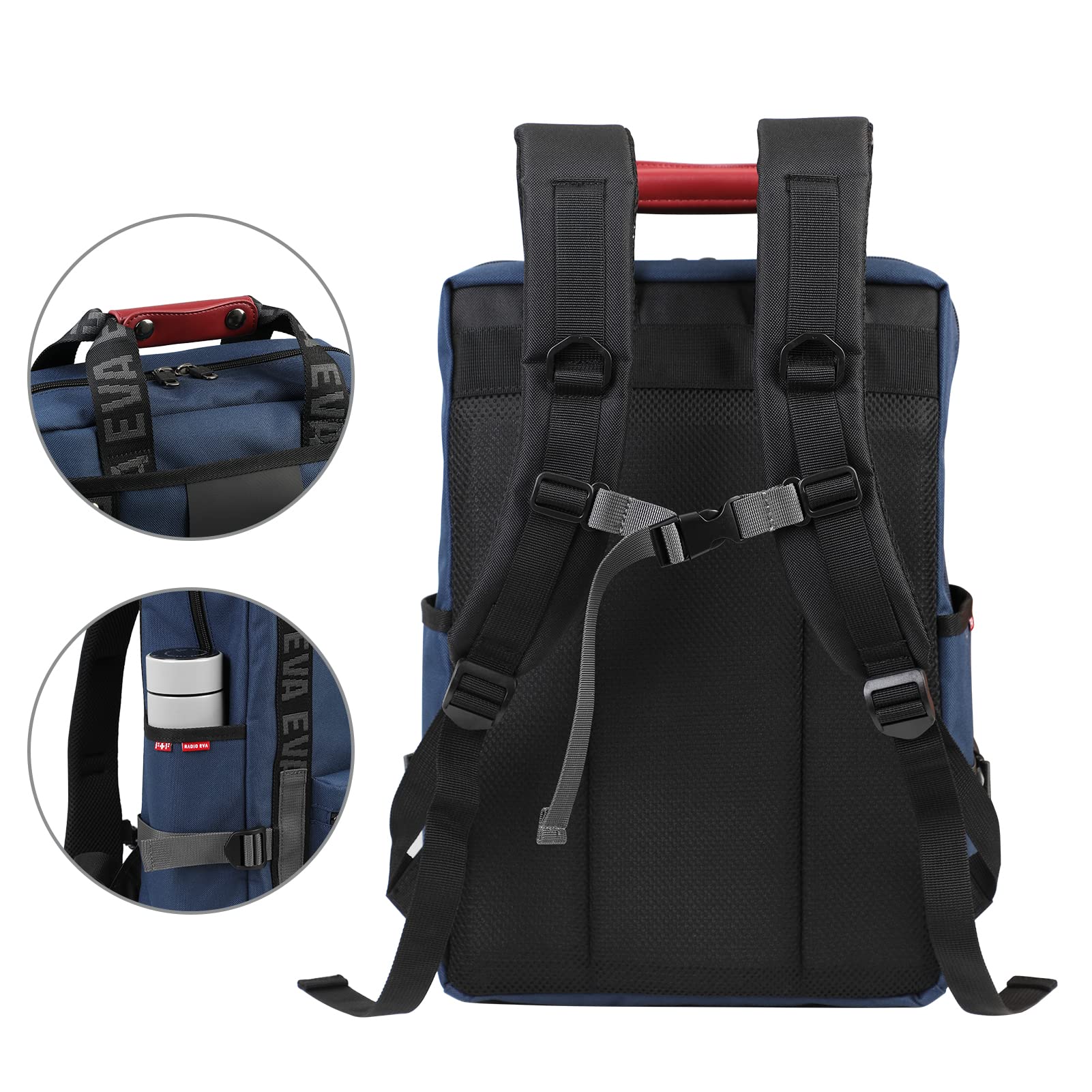 FIREFIRST Neon Genesis Evangelion Backpack 15.6 Inch Laptop Backpack for Travel & School - Anime Themed Casual Daypack for College Students & Gamers