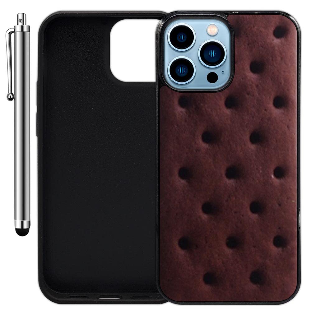 Custom iPhone 13 Mini Case with Stylus Pen - Ultra Slim Lightweight Black Rubber Cover | Edge-to-Edge Protection | Perfect for Work, Travel & Everyday Use | by Innosub