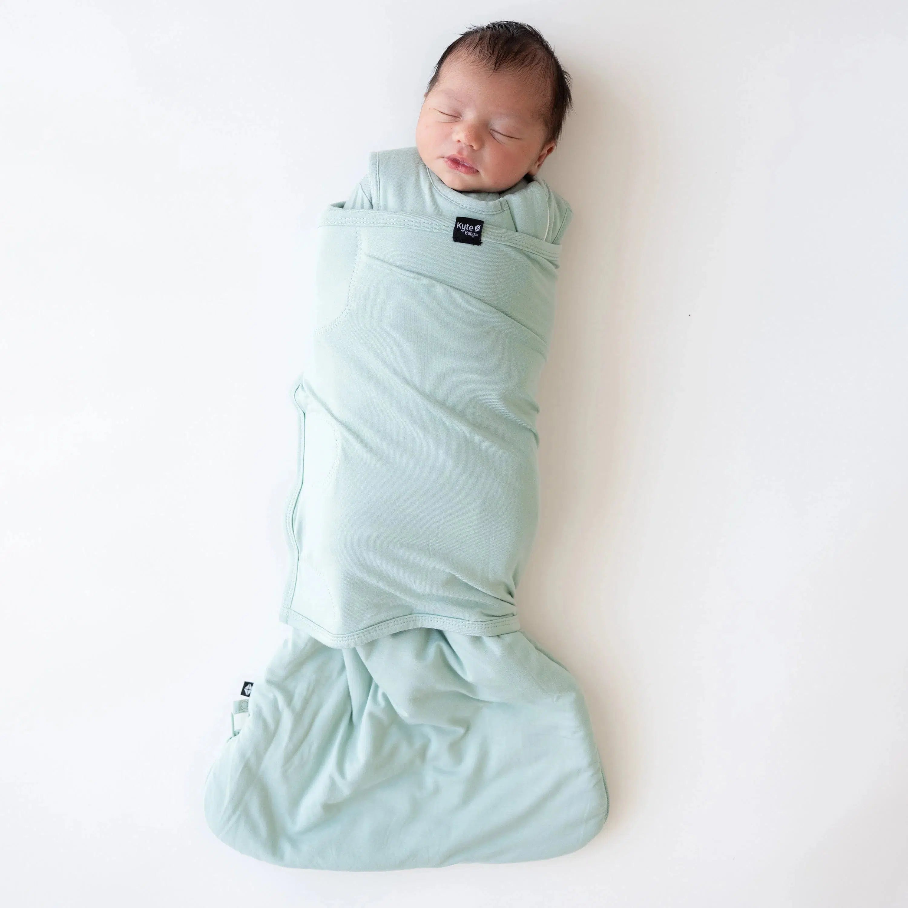 Kyte Baby 1.0 TOG Sleep Sack Swaddle - Lightweight Baby Sleeping Bag for Newborns & Infants - Sage Green - Perfect for Nursery, Daycare & Travel