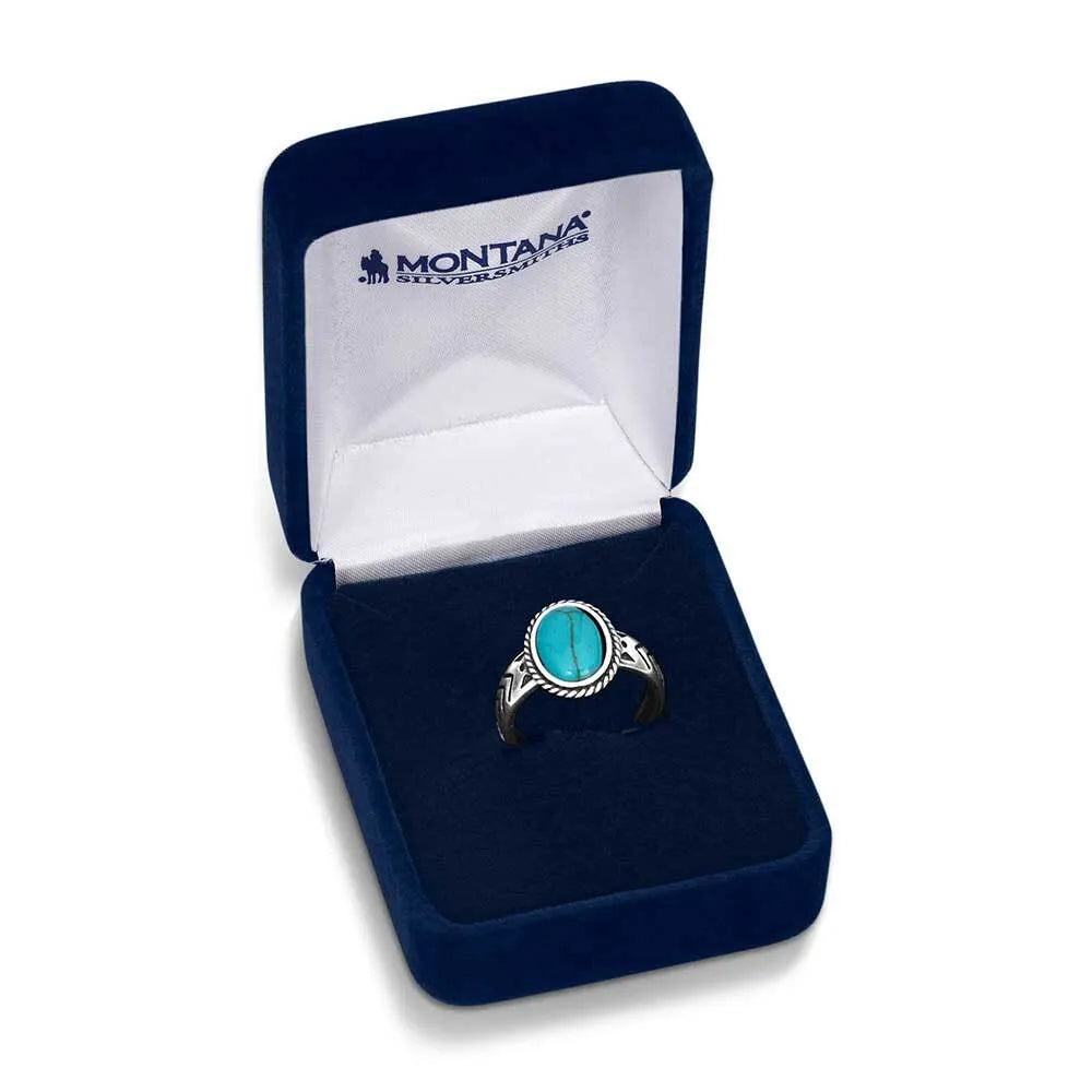 Natural Turquoise Ring for Women – Handmade Boho Jewelry, Sterling Silver Adjustable Band – Perfect for Gifts, Weddings & Boho Fashion