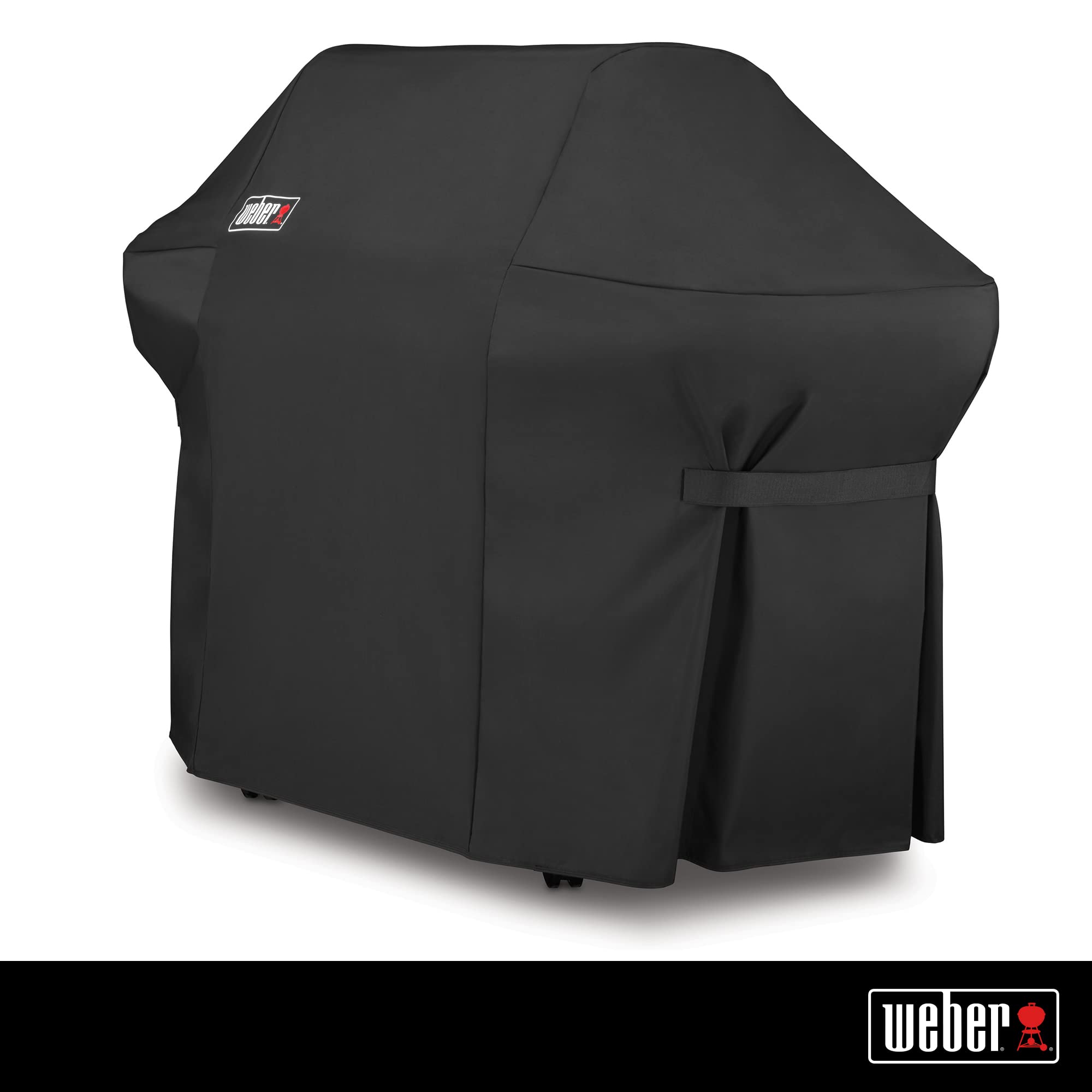 Weber Summit 400-Series Gas Grill Cover with Storage Bag - Heavy Duty Waterproof BBQ Grill Cover for Outdoor Protection - Black (Fits Summit S-420, S-440, S-460) - Perfect for Patio, Backyard & Camping Use