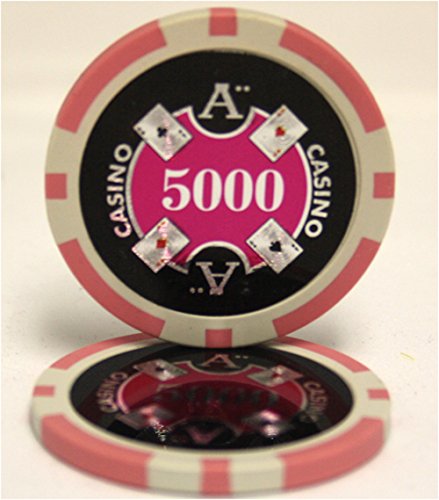 1000pcs MRC Poker Chips Set - Professional Casino Grade Ace Design with Durable Acrylic Storage Case | Perfect for Home Poker Games, Casino Nights, and Gift Giving