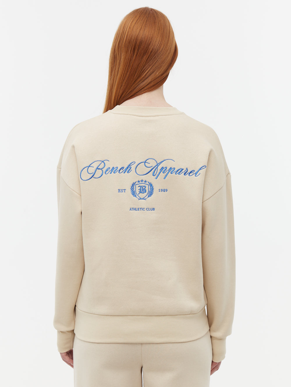 Desta Script Graphic Crew Neck Sweatshirt - Trendy Casual Pullover for Women & Men - Perfect for Streetwear, Lounge & Everyday Outfits