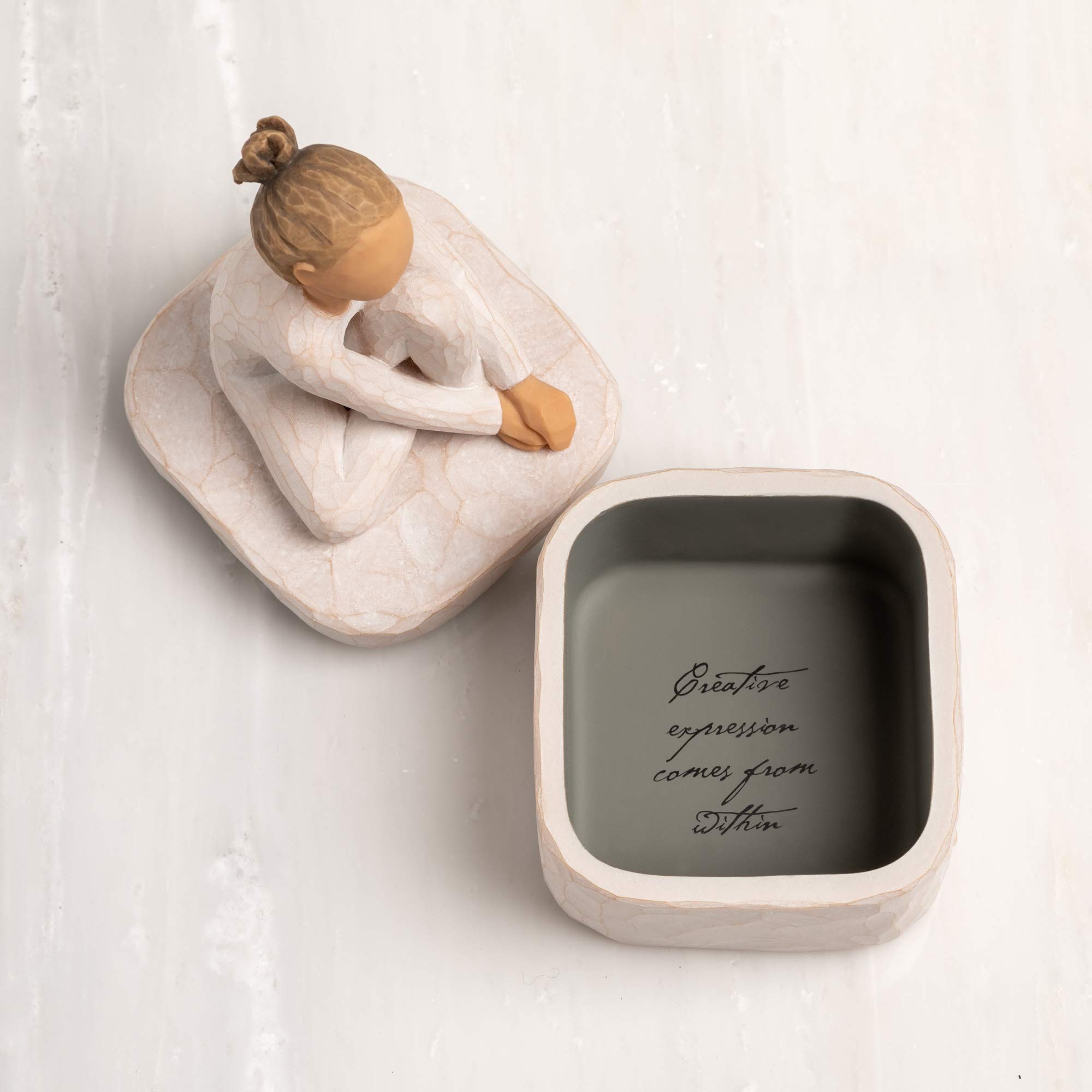 Willow Tree The Dancer Hand-Painted Keepsake Box - Beautifully Sculpted Memory Box for Jewelry, Photos & Treasures | Perfect Gift for Dancers, Collectors & Special Occasions