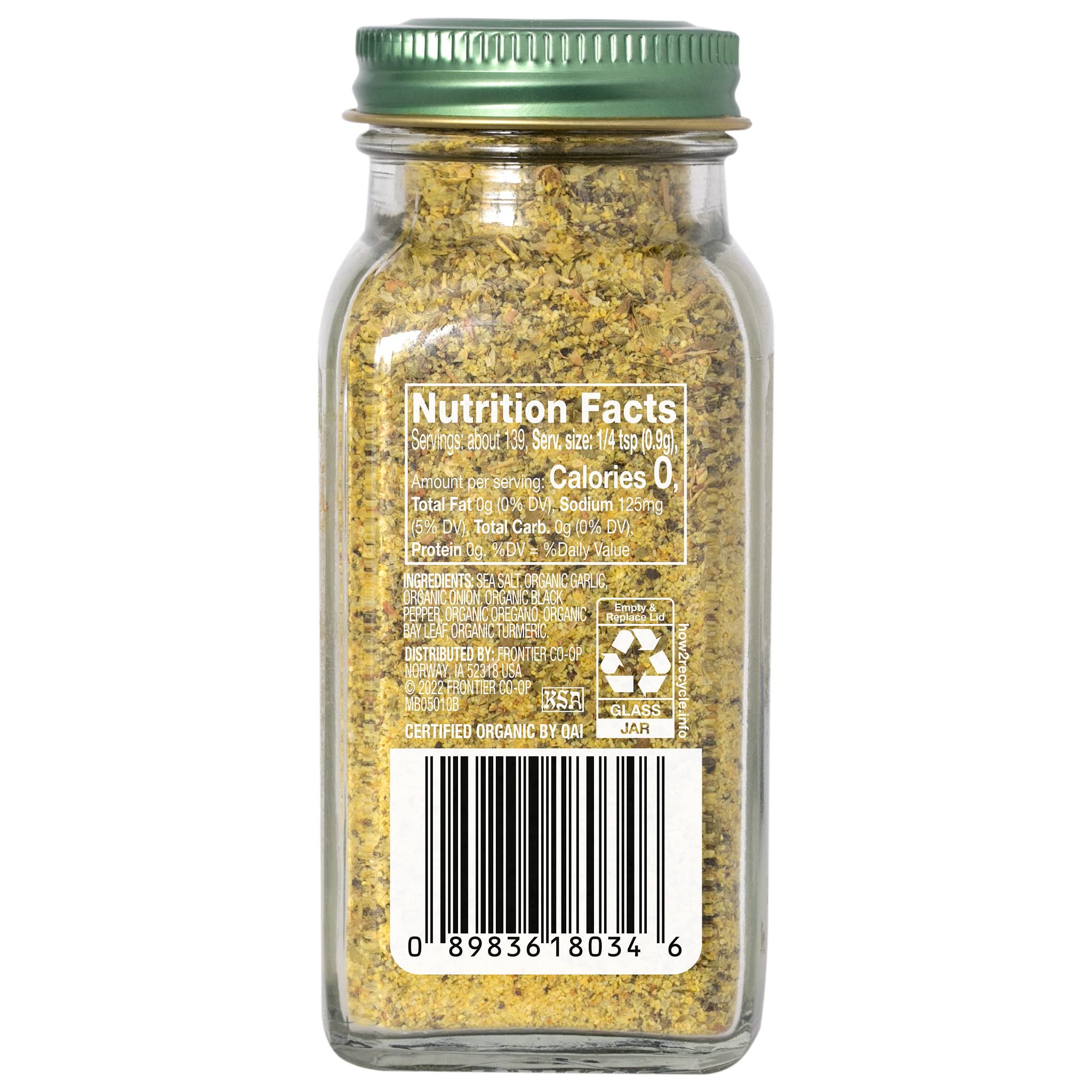 Simply Organic Adobo Seasoning - Certified Organic, Non-GMO, Gluten-Free | 4.41 oz (Pack of 6) | Perfect for Tacos, Rice, Chicken & Latin American Cuisine