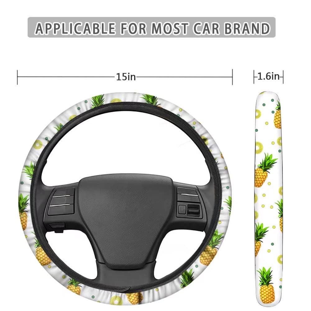 SEANATIVE Ethnic Tribal Stripe Print Universal Steering Wheel Cover - Soft Car Steering Wheel Protector for Women - Perfect for Daily Commute, Road Trips & Interior Decoration