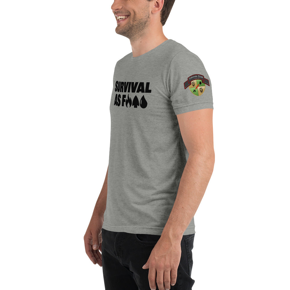 Survival AF Short Sleeve T-Shirt for Men - Comfortable & Durable Outdoor Adventure Shirt - Perfect for Hiking, Camping & Emergency Preparedness