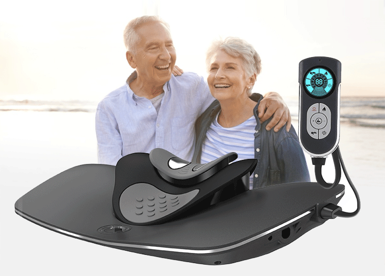 Siyaco Neck Massager for Pain Relief - Cervical Traction & Decompression Therapy Device - Perfect for Office Workers, Gamers & Travelers