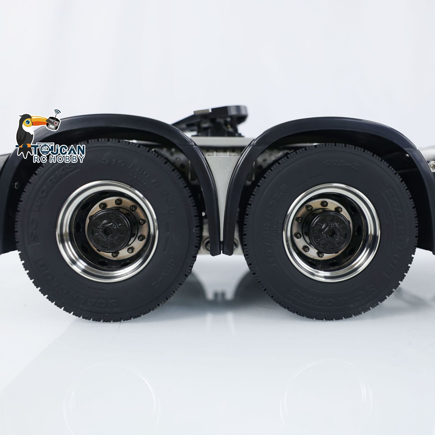 1/14 Scale RC Tractor Truck Metal Chassis for 770S Model - 3-Speed Transmission, LED Light & Sound System, Liftable Rear Axle (Assembled/Unpainted) - Perfect for RC Truck Racing, Off-Roading & DIY Customization