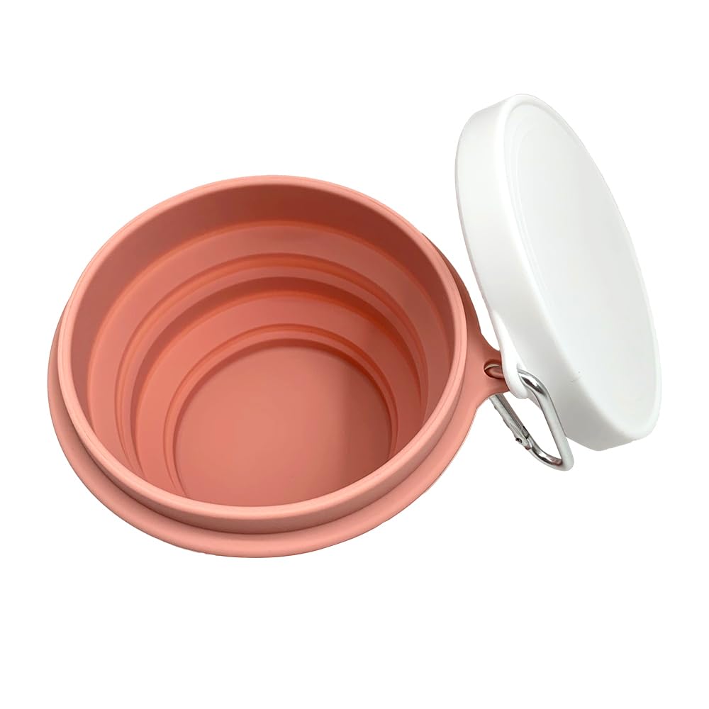 Collapsible Silicone Food Storage Bowl with Lid - 18OZ Portable Foldable Container for Salad, Lunch & Meal Prep | Perfect for Camping, Hiking, Travel & Outdoor Activities