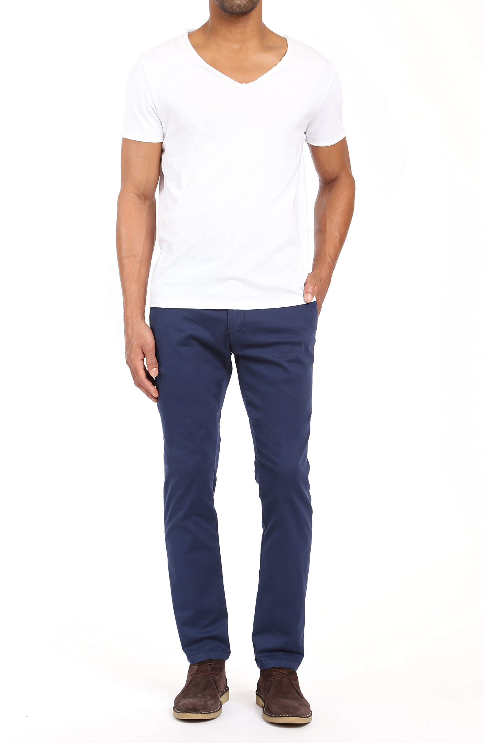 Mavi Men's Johnny Regular Rise Slim Leg Chino Pants - Comfortable Slim Fit Casual Trousers for Work, Office & Everyday Wear
