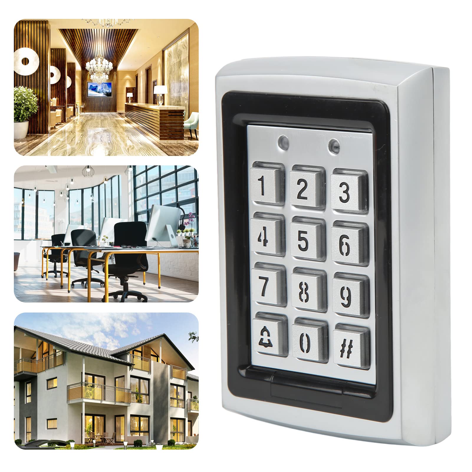 Waterproof Metal IC Card Access Control Keypad - Keyless Entry Door Access System for Homes & Offices | Secure & Durable for Apartments, Gated Communities & Commercial Buildings