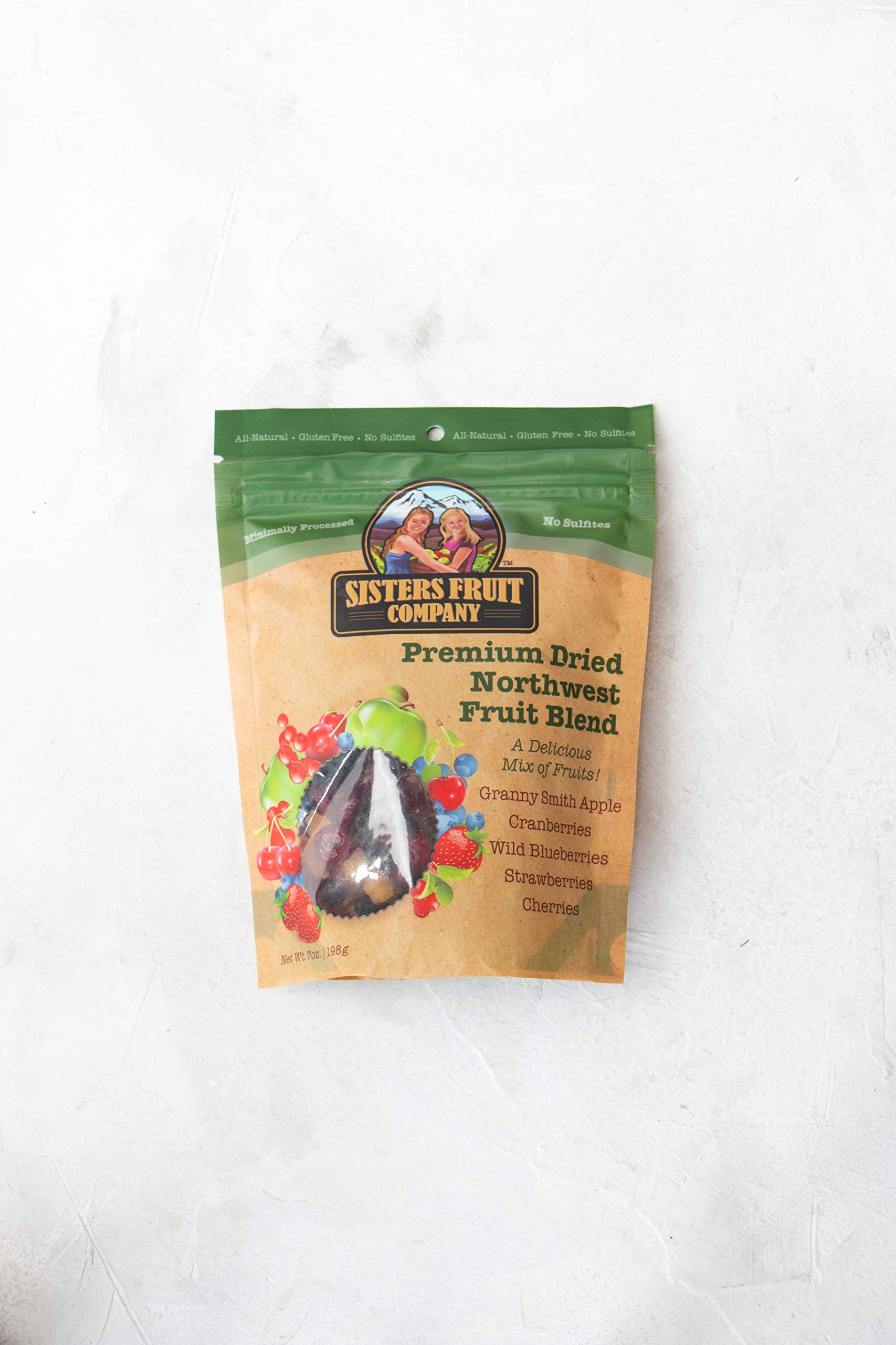 Premium Dried Northwest Fruit Mix - Apples, Cherries, Strawberries, Wild Blueberries & Cranberries | Sisters Fruit Company | 3-Pack (7 Oz Each) | Healthy Snacks for Hiking, School Lunch & Office Break