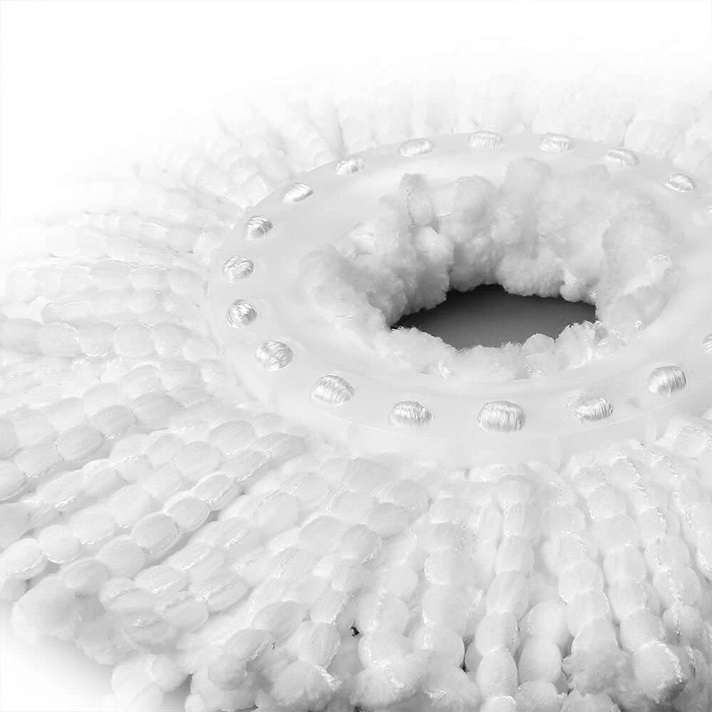 3 Pack Microfiber Replacement Mop Heads for 360° Spin Magic Mop - Universal Round Mop Pads, Super Absorbent & Washable - Perfect for Hardwood Floors, Tile & Laminate Cleaning