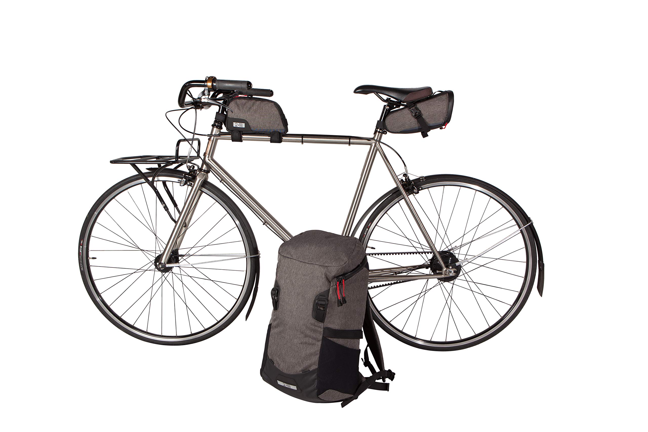 Two Wheel Gear Commuter Laptop Backpack - Water Resistant 26L with Padded 15in Laptop Compartment | Durable Travel Backpack for Work, Cycling, Hiking & Daily Use | Graphite Gray Backpack for Professionals & Students