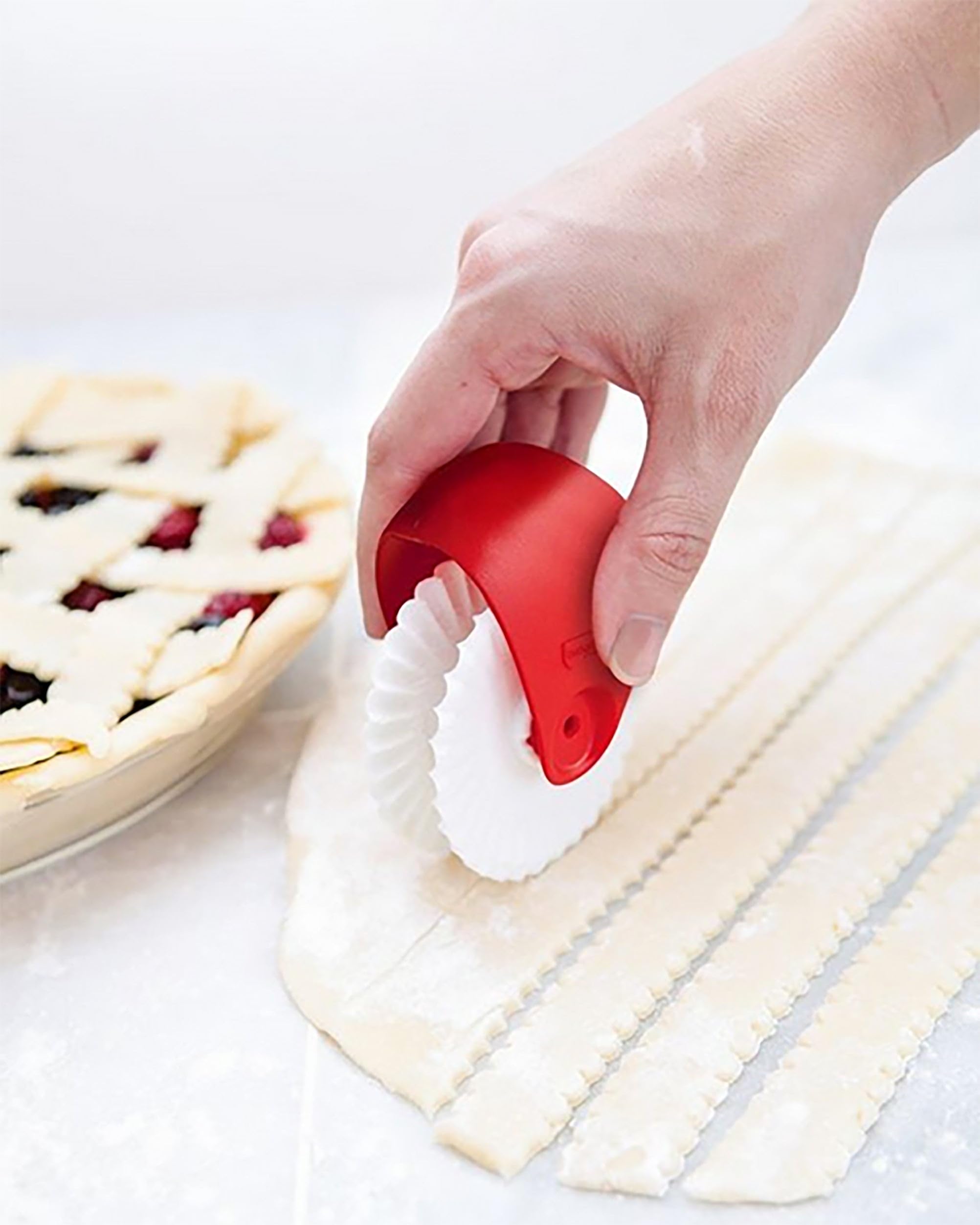Talisman Designs Pie Crust Decorating Tools - Stainless Steel Pastry Wheel Cutter Set of 1 for Baking, Pie Making, and Dough Cutting | Perfect for Home Bakers and Professional Chefs