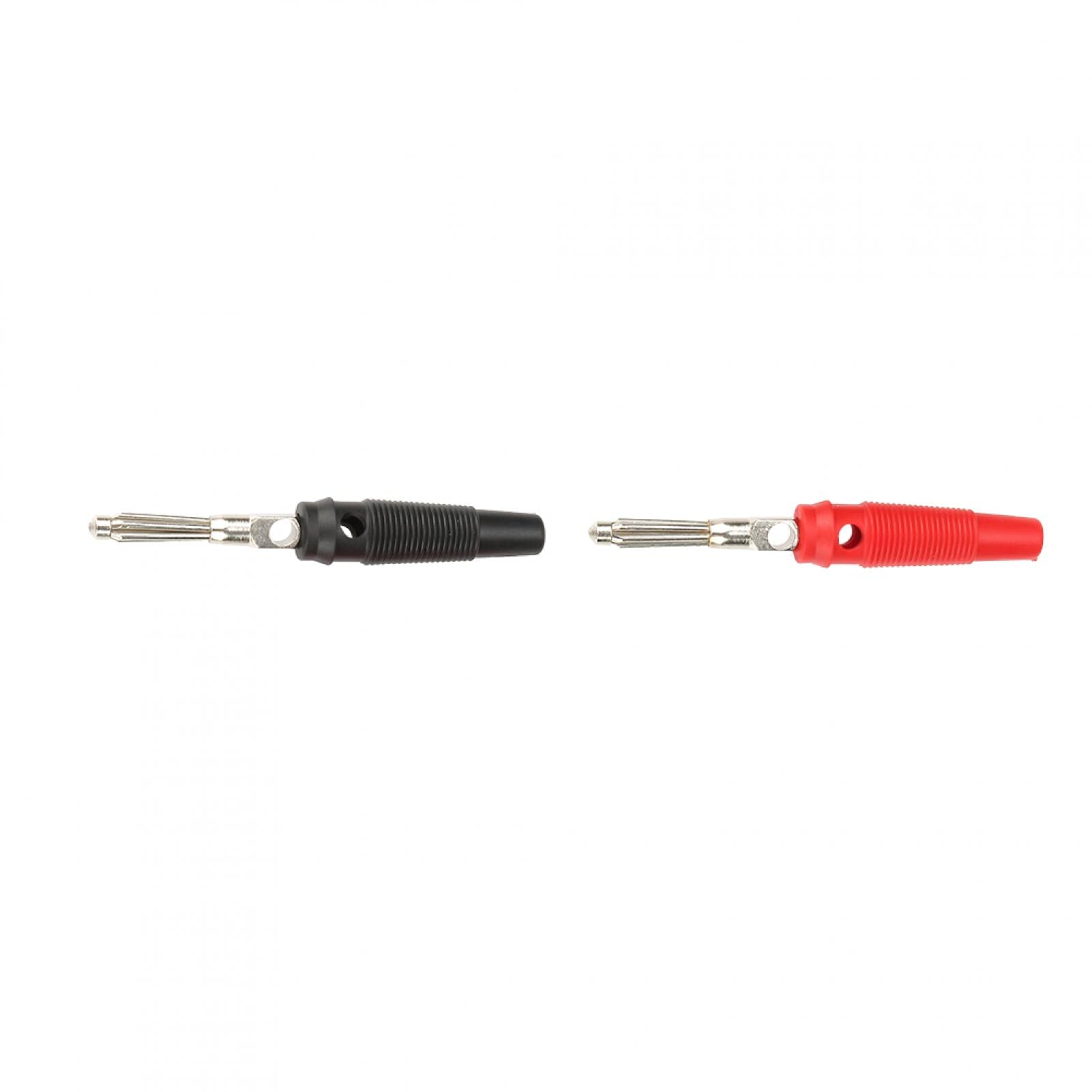 10PCS 4mm Banana Plug Jack Connectors - Red & Black Speaker Test Probes for Amplifier, DIY Electronics, Lab Equipment and Audio Testing