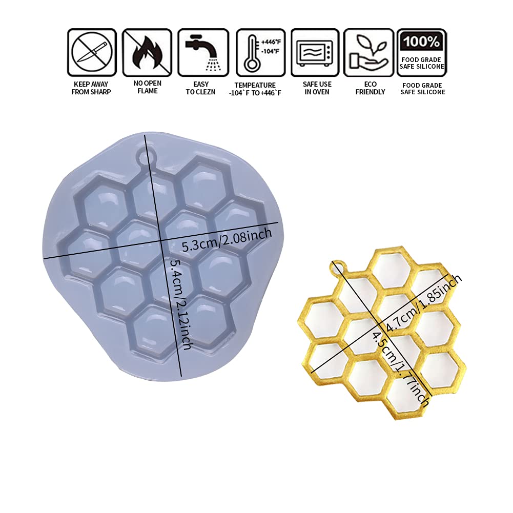 2 PCS Grape Epoxy Silicone Molds for DIY Crafts - Cookie, Fondant, Soap, Candle, Beeswax & Clay Molds - Perfect for Baking, Candle Making, Soap Crafting & Home Decor