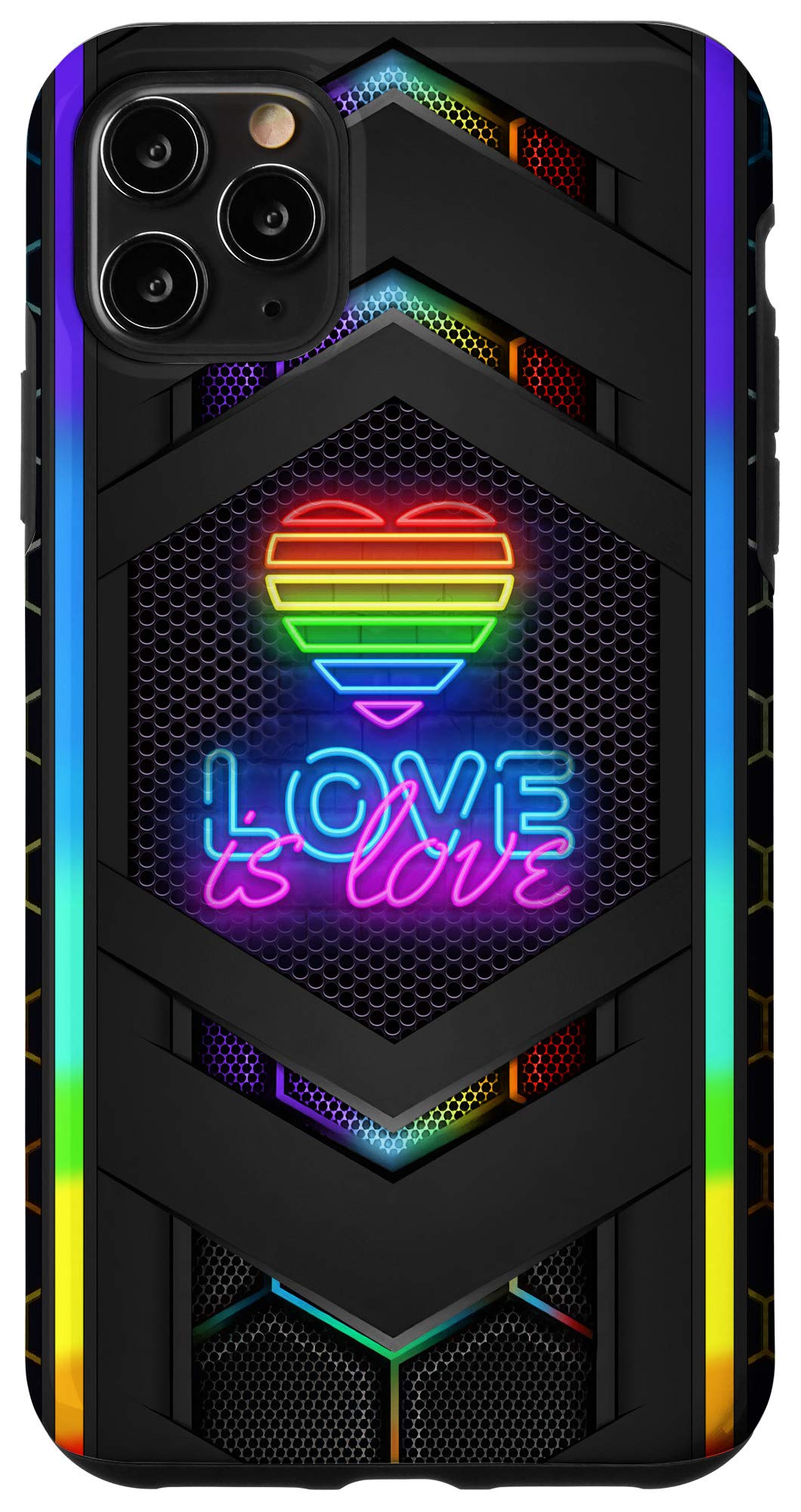 iPhone 11 Pro Max Case - LGBT Pride Rainbow Design, LGBTQ+ Support Phone Cover for iPhone 11 Pro Max (6.5 Inch) - Perfect for Pride Parades, LGBTQ Events & Ally Showcase