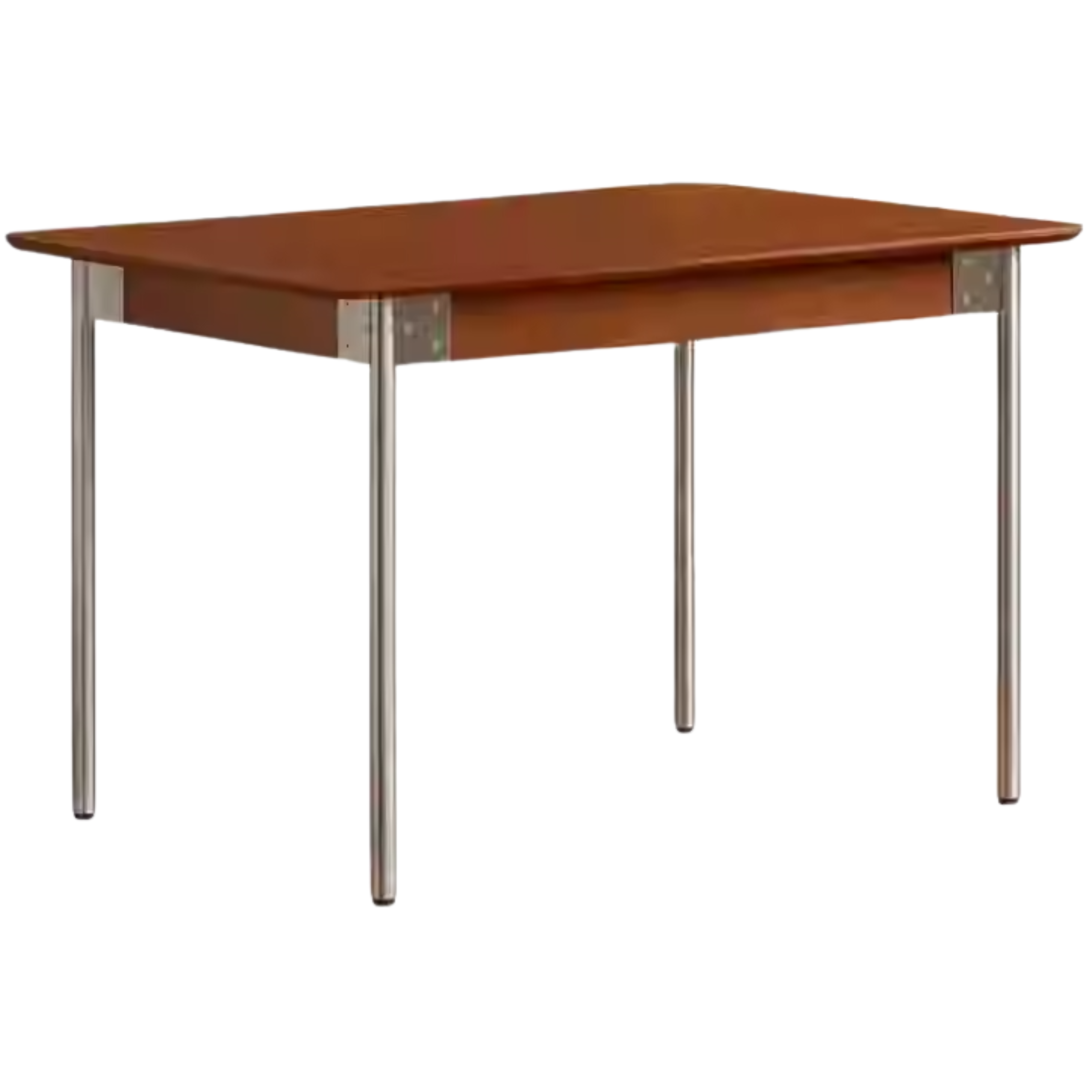 Modern Poplar Solid Wood Bauhaus Dining Table - Minimalist Scandinavian Style for Small Spaces - Perfect for Apartments, Breakfast Nooks & Cozy Dining Areas