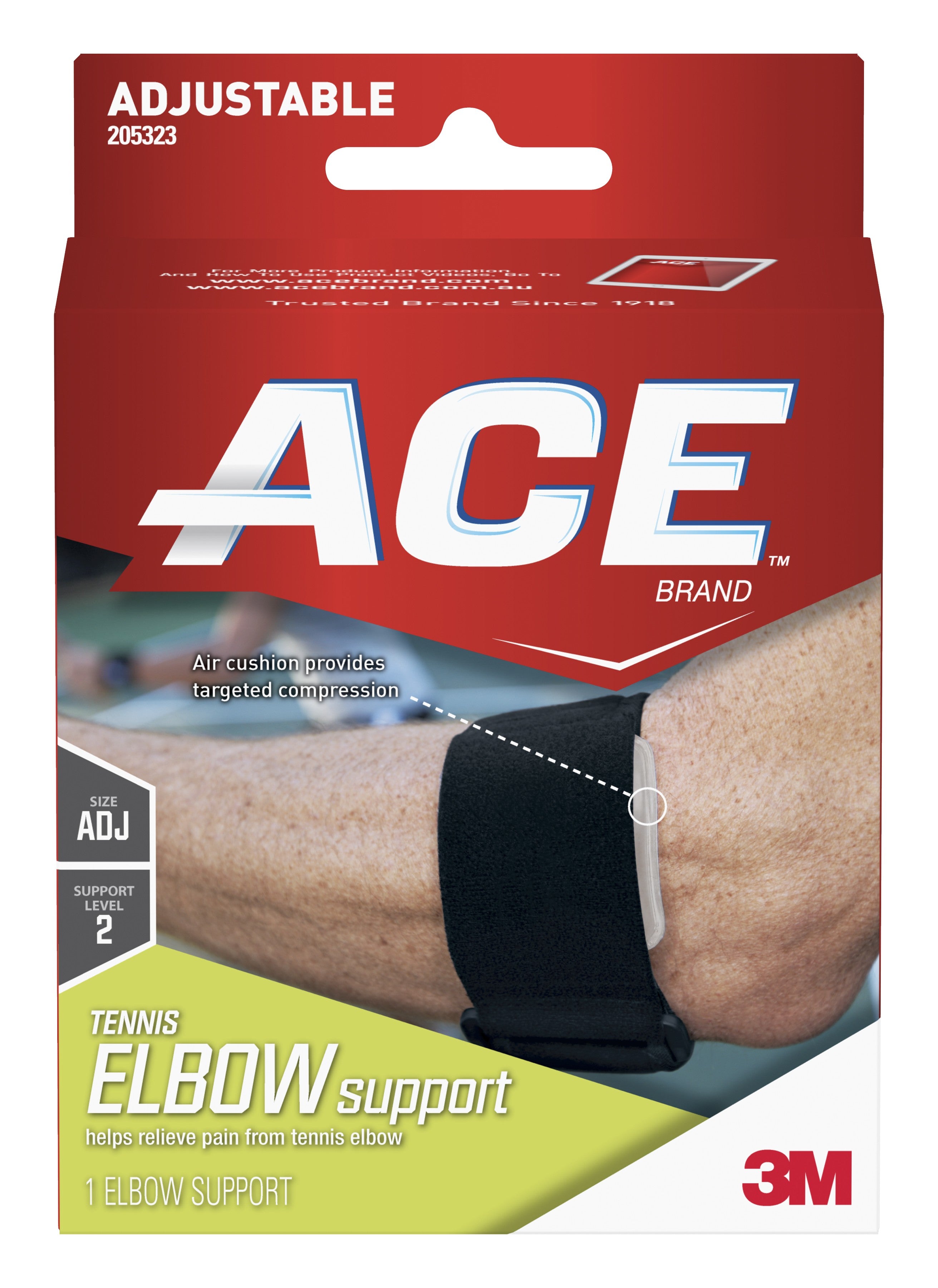 Ace 207249 Adjustable Elbow Support Brace for Pain Relief & Tendonitis - 1 Each - Perfect for Tennis, Golf & Arthritis Support