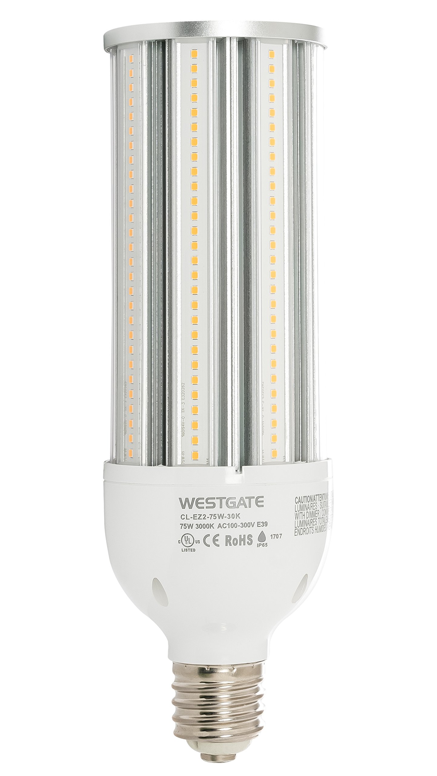 Westgate Lighting Corn LED Light Bulb - Super Bright 75W 3000K UL Listed High Lumen Bulbs for Indoor/Outdoor Warehouse & Ceiling Lights - Perfect for Garages, Basements, and Commercial Spaces