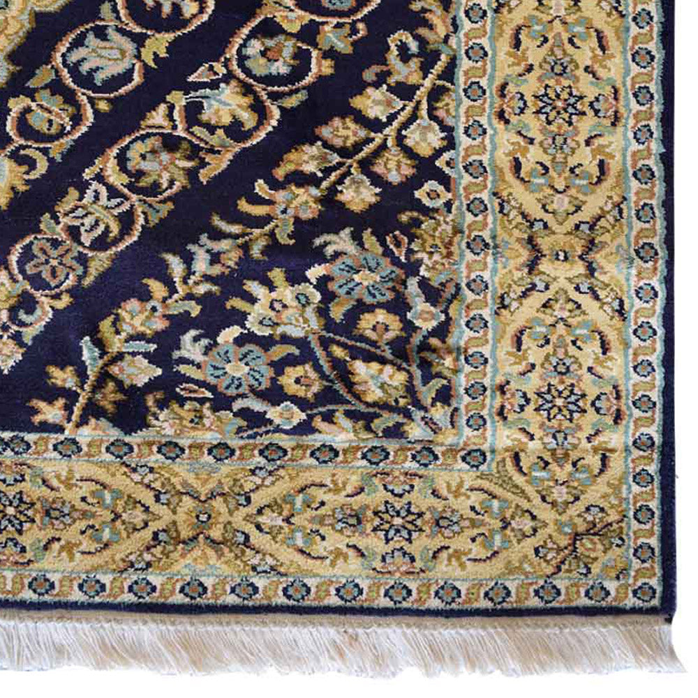 Hand Knotted Crimson Red Wool Rug - Traditional Persian Style Area Rug for Living Room, Bedroom & Dining Room Decor
