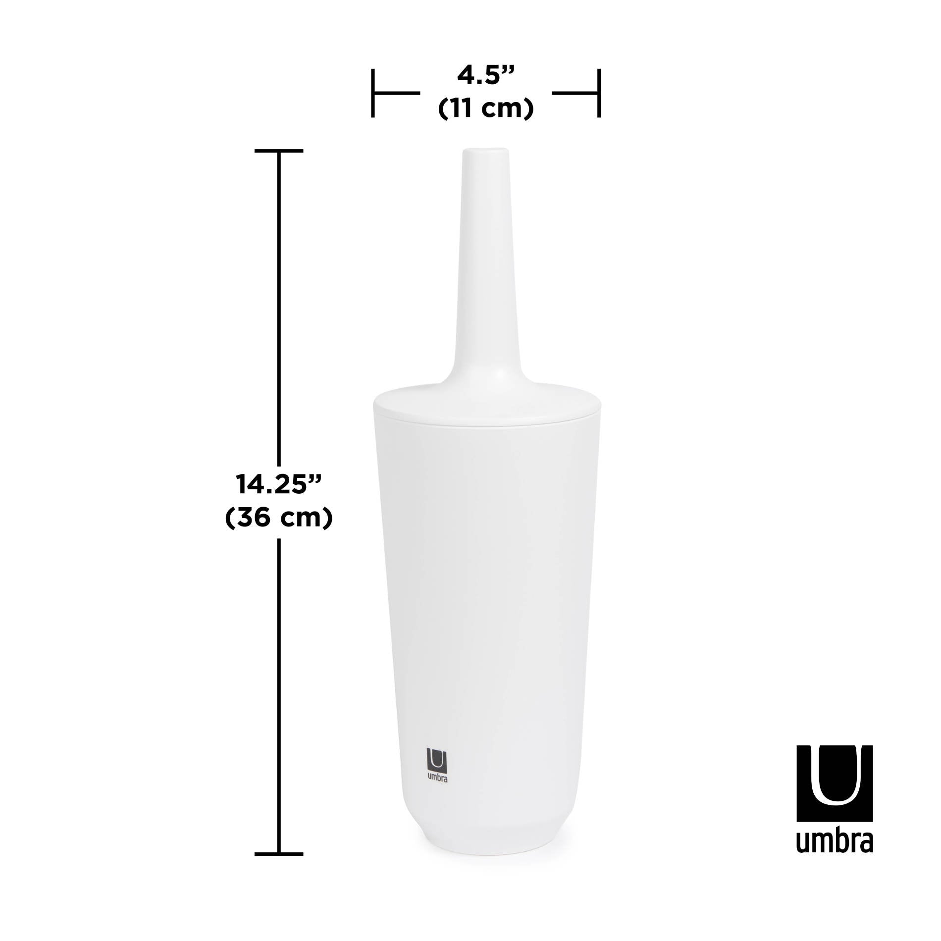 Corsa Toilet Brush with Holder - Heavy Duty Bathroom Cleaning Brush for Stubborn Stains - Ideal for Home, Office, and Commercial Use
