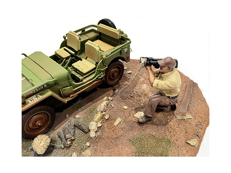 1/18 Scale 4X4 Mechanic Action Figure - Realistic Model Car Accessory by American Diorama | Perfect for RC Car Scenes, Diorama Displays & Collectors