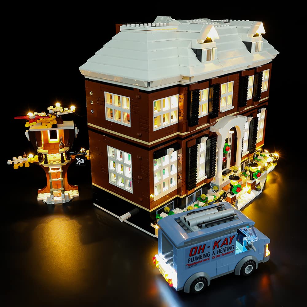 SIROD LED Light Kit for Lego Home Alone 21330 Building Set - Compatible with Lego Ideas Home Alone Model (Light Only) - Perfect for Display, Night Light & Enhancing Your Lego Collection