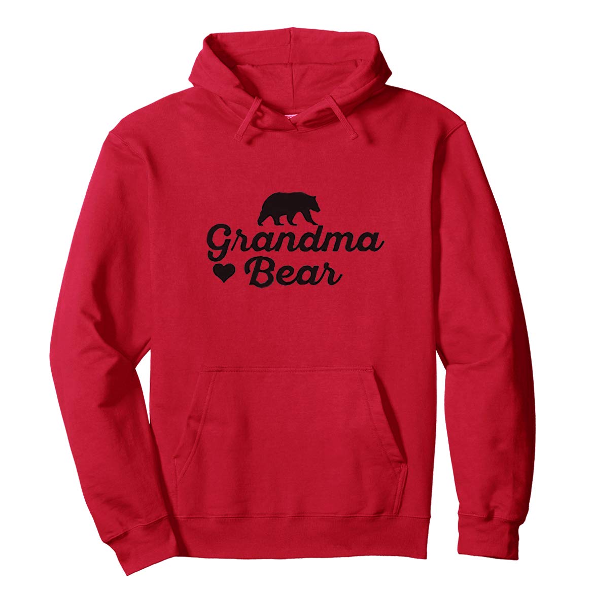 Grandpa Bear Hoodie - Cozy Red Fleece Pullover for Men (Small) | Matching Family Bear Collection | Perfect for Holidays, Gifts & Family Photos