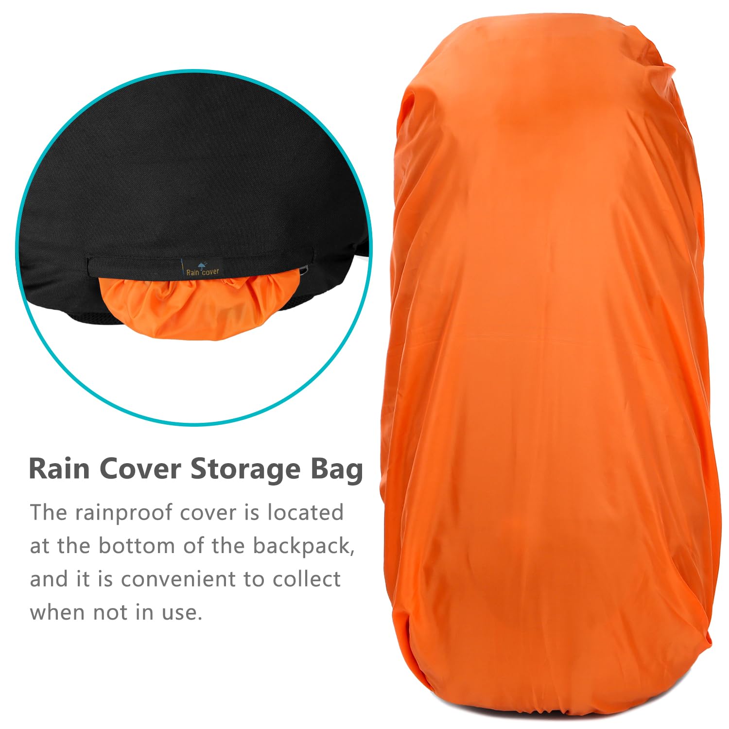 Esup 50L Lightweight Hiking Backpack for Men - Waterproof Camping Backpack with Rain Cover (45L+5L) - Perfect for Outdoor Adventures, Travel & Backpacking