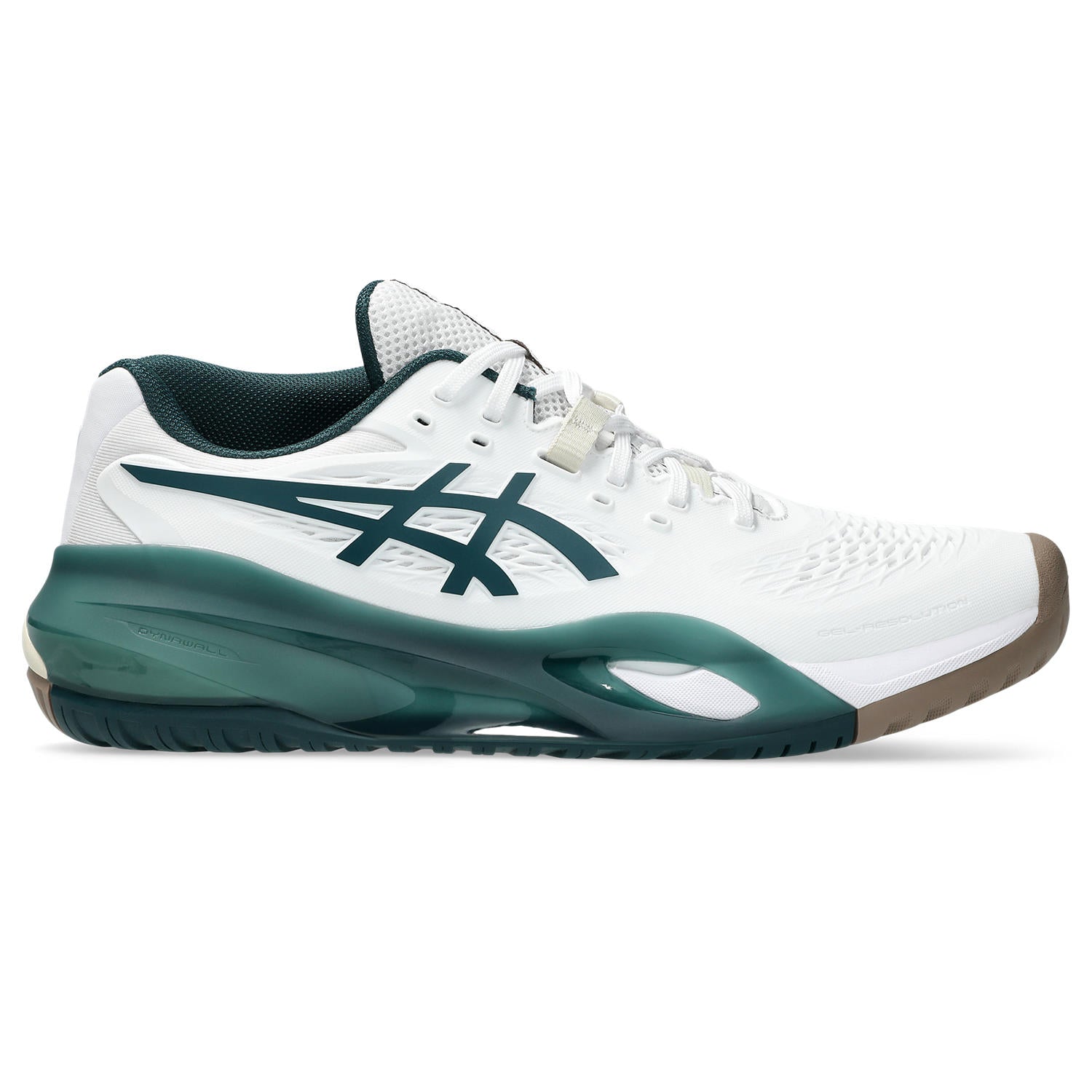 ASICS Gel Resolution X Men's Tennis Shoes - White/Green - High-Performance Court Shoes for Competitive Play & Training