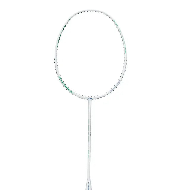 Li Ning Axforce 10 Pearl White Badminton Racket - Prestrung Professional Badminton Racquet for Advanced Players | Perfect for Tournaments & Training | Made in China