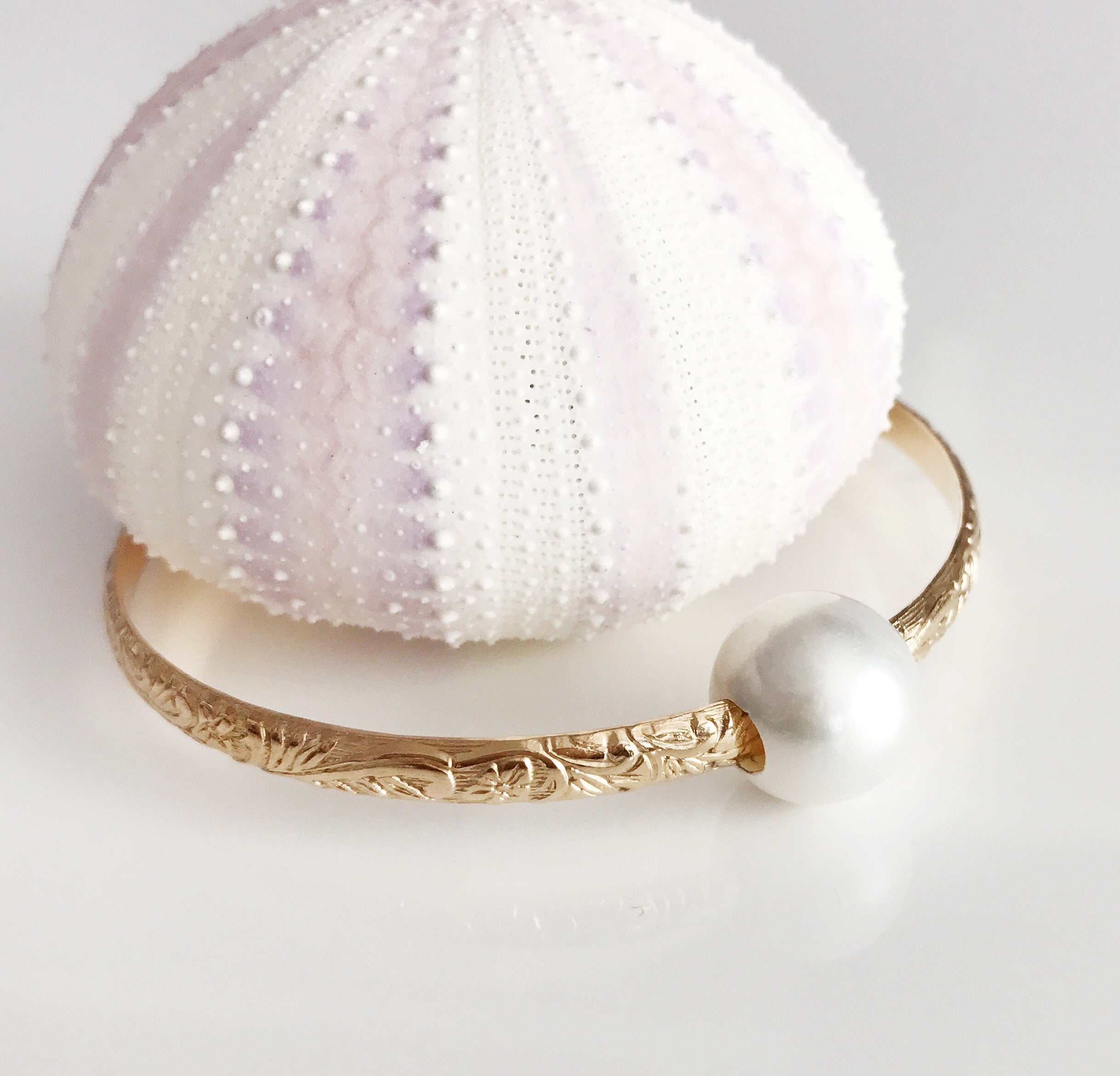 Elegant White Pearl Bangle Bracelet (B338) - Perfect for Weddings, Parties & Special Occasions
